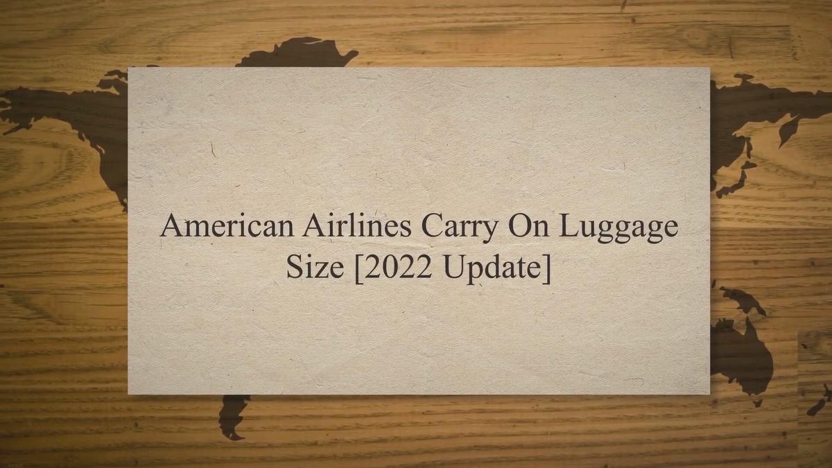 International Carry On Luggage Size Chart [2022 Update]